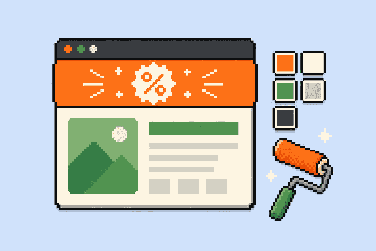Design your visitor display.